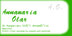 annamaria olar business card